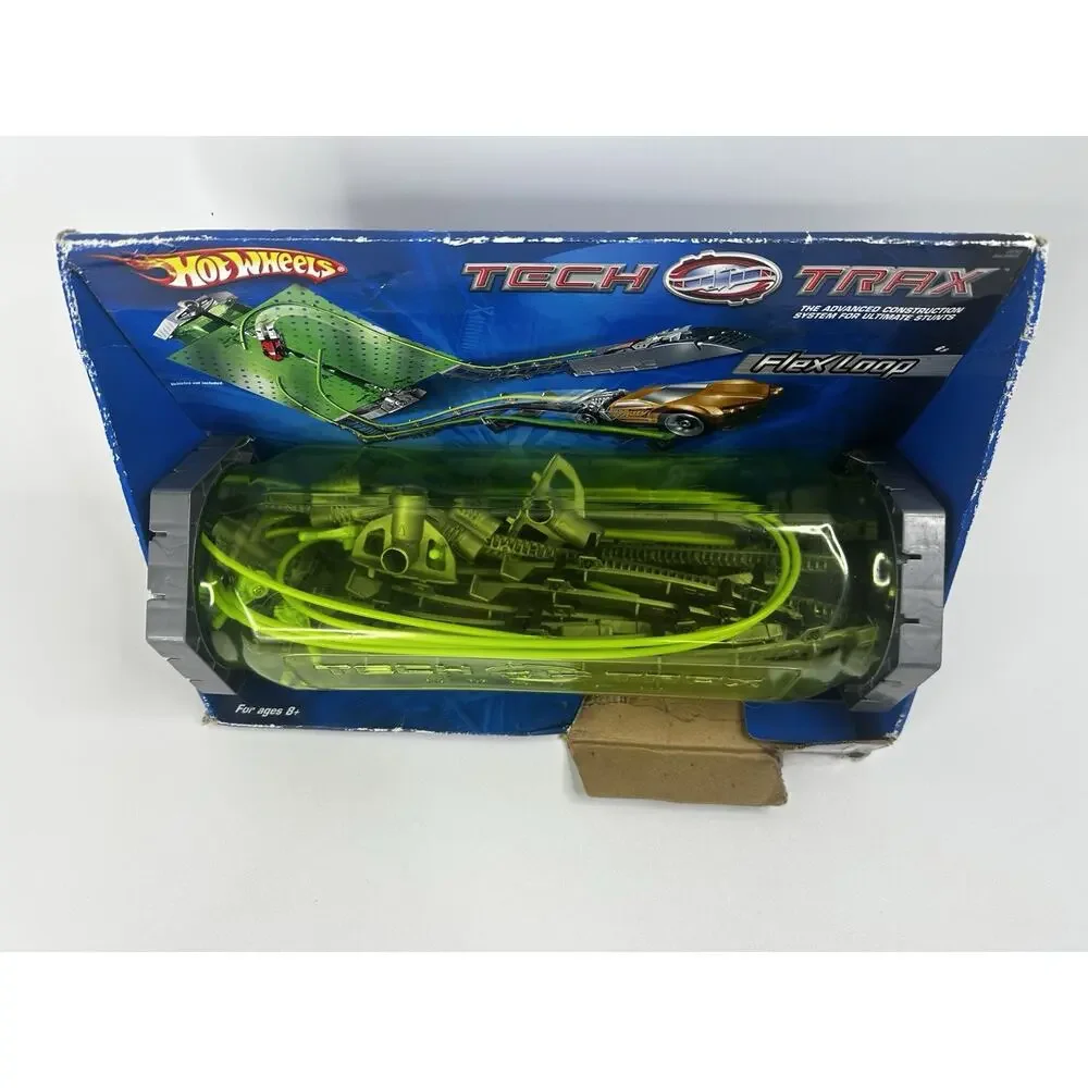Hot Wheels Tech Trax System Power Swing Stunt Flex Loop Travel To Go Case Read